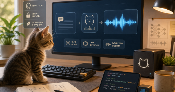 KittenTTS local CPU text-to-speech cover