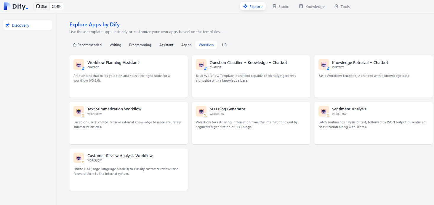 Dify AI - Sample Apps