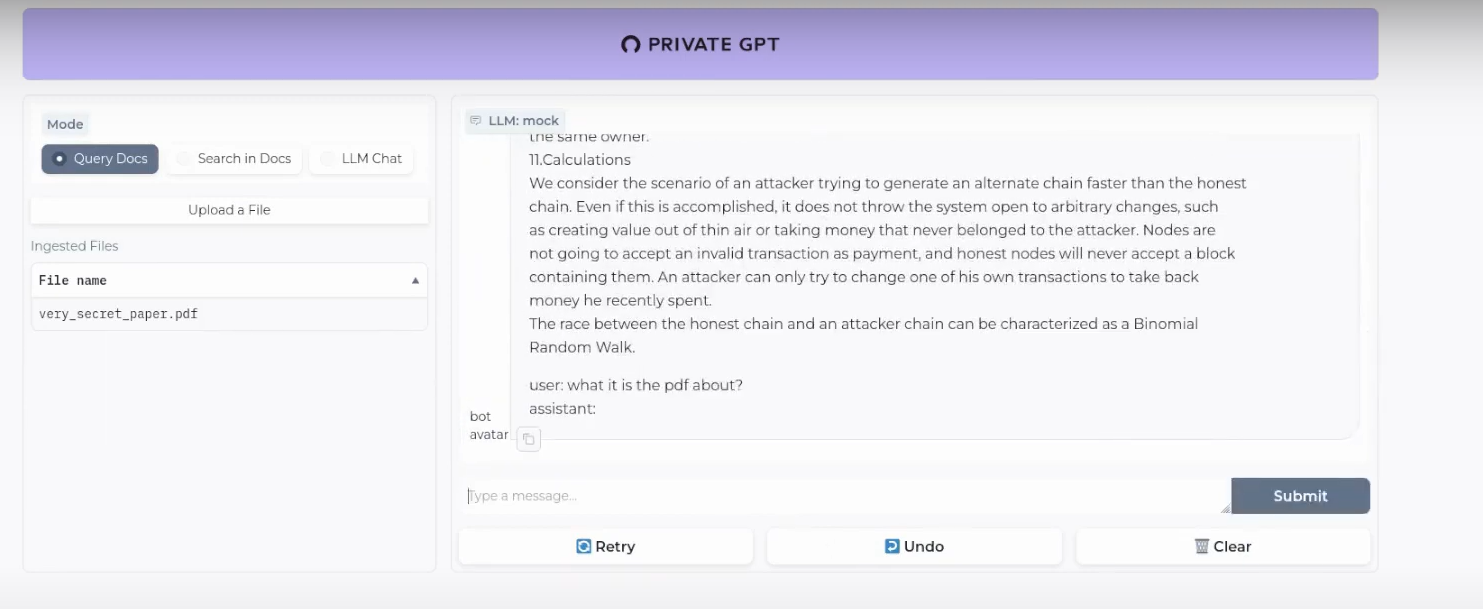 Succesfully PrivateGPT Local Installation with Docker