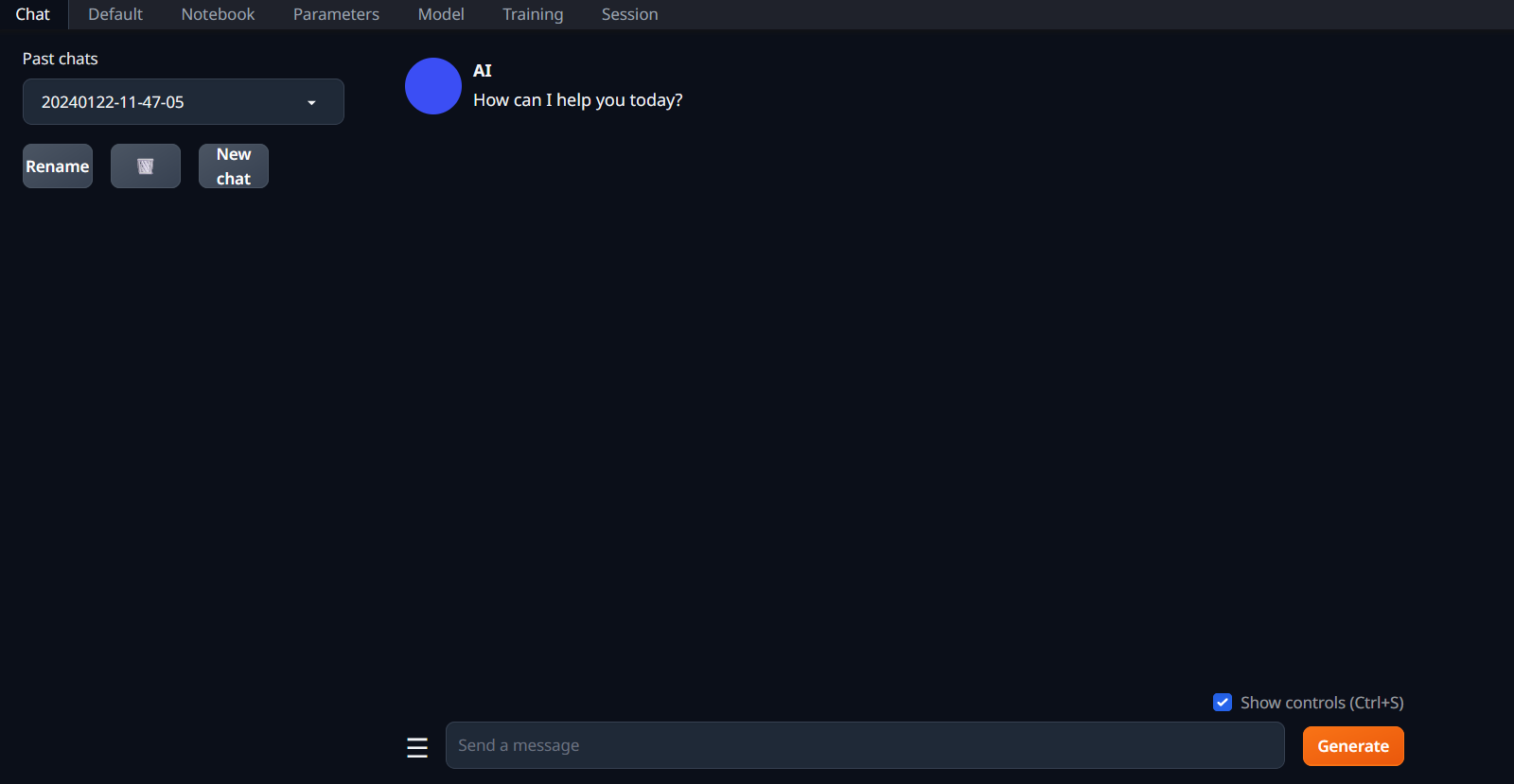TextGenWebUI Local UI